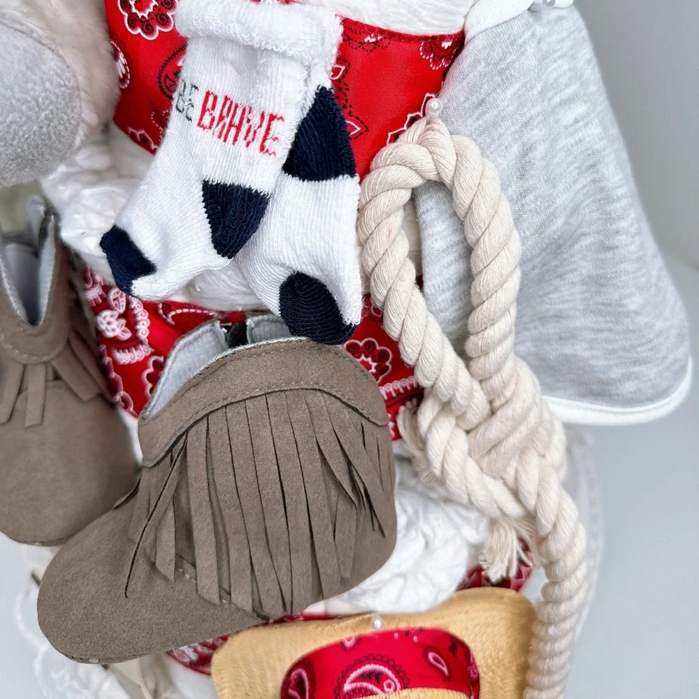 Cowboy Wild West Diaper Cake